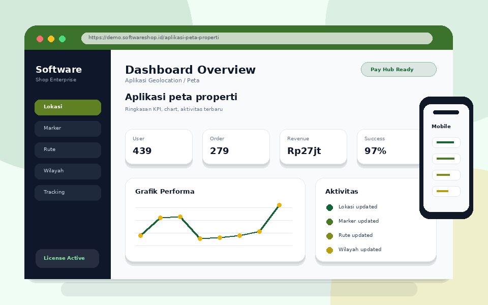 Screenshot Aplikasi peta properti