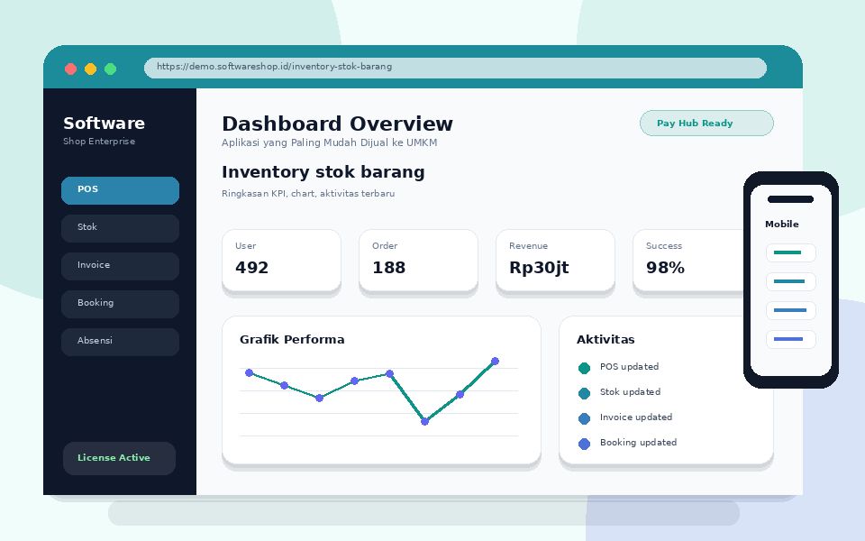 Screenshot Inventory stok barang